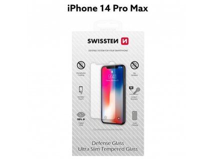 OCHRANNÉ TEMPEROVANÉ SKLO SWISSTEN APPLE IPHONE 14 PRO MAX RE 2,5D
