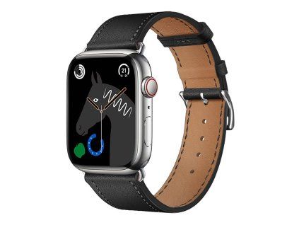 Forcell Kožený řemínek pro Apple Watch 38/40/41 mm černý