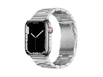 Forcell Ocelový řemínek pro Apple Watch 42/44/45/49 mm stříbrný (FA10)